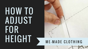 How to Adjust a Top or Dress Pattern for Your Height {VIDEO}