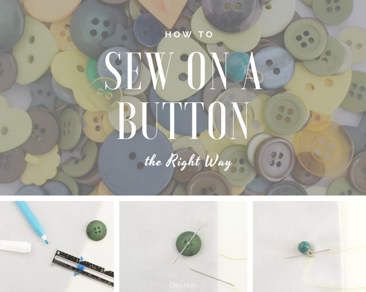 How to sew on a button DIBY Club