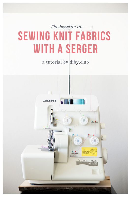 Sewing fabrics with a Serger
