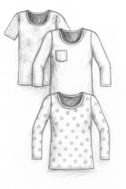 Anything But Basic Kid's T-Shirt PDF Sewing Pattern