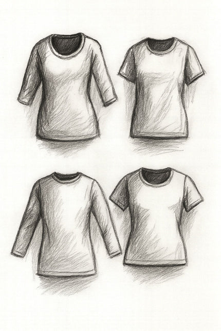 Anything But Basic Women's T-Shirt PDF Sewing Pattern