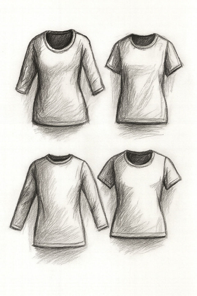 Anything But Basic Women's T-Shirt PDF Sewing Pattern