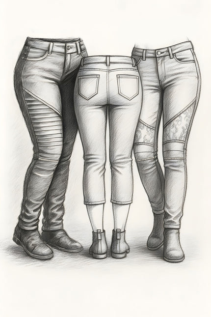 Augusta Women's Moto Jeans PDF Sewing Pattern