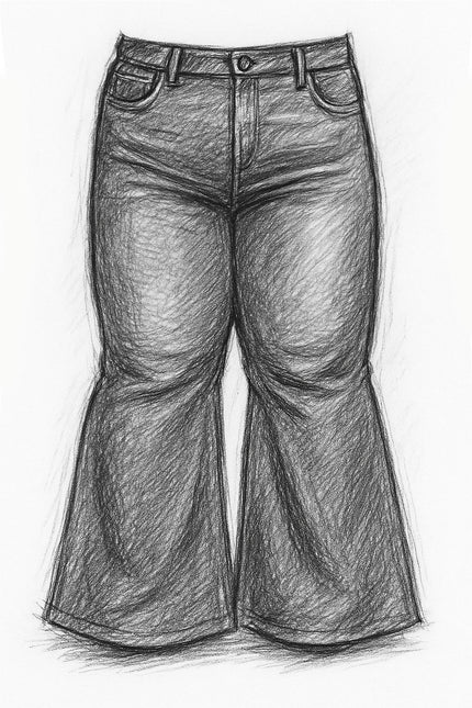 Bravado Flare Jeans Add-On Pack PDF Sewing Pattern (Must Purchase Jean Pattern Separately)