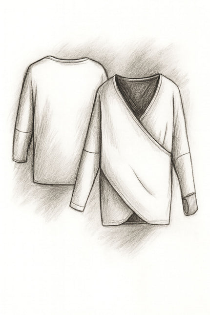Cecilia Women's Crisscross Sweater PDF Sewing Pattern