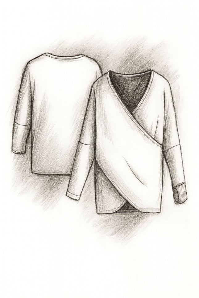 Cecilia Women's Crisscross Sweater PDF Sewing Pattern