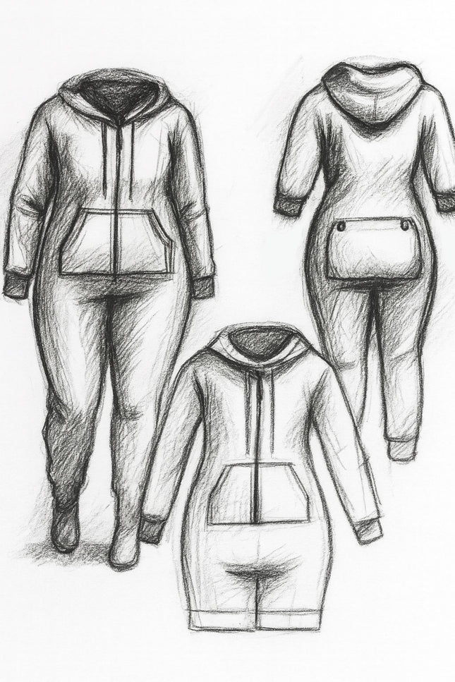 Gabriela Pajama Suit / Onesie Women's PDF Sewing Pattern