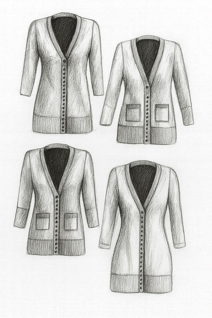 Grace Women's Button-Down Cardigan PDF Sewing Pattern