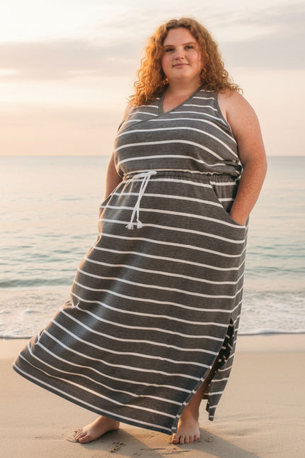 Helen Drawstring Dress Women's PDF Sewing Pattern