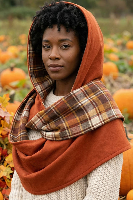 Hooded Infinity Scarf One-Size PDF Sewing Pattern