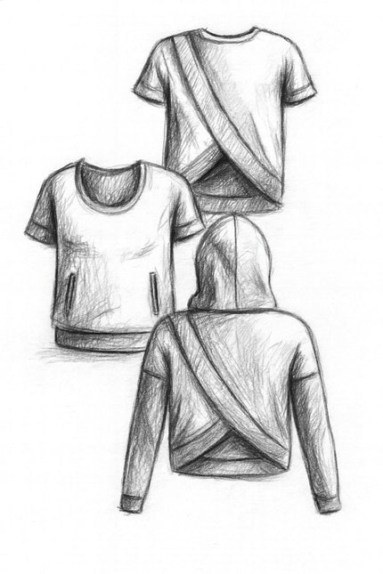 Madam Tulip Crossback Sweater Women's PDF Sewing Pattern