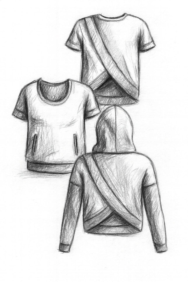 Madam Tulip Crossback Sweater Women's PDF Sewing Pattern