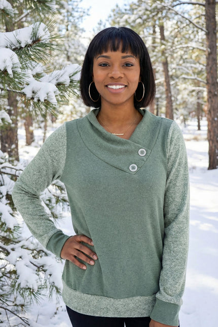 Malala Cross-Collar Women's Sweater PDF Sewing Pattern