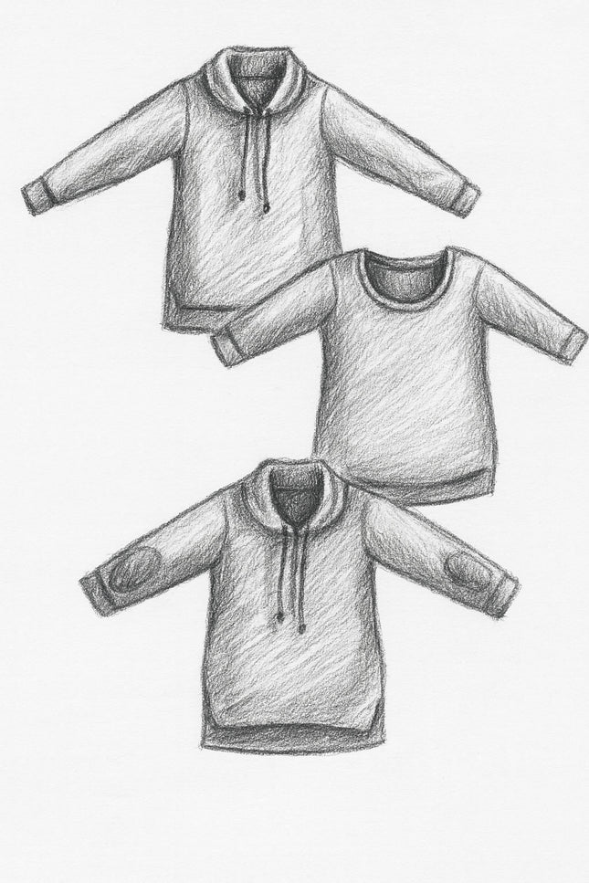 Nora Sweater Women's Sweater Tunic PDF Sewing Pattern