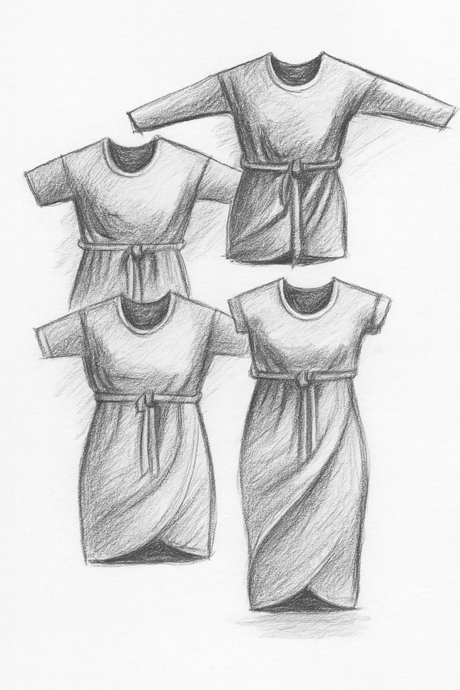 The Rosa Tulip Dress and Top Women's PDF Sewing Pattern