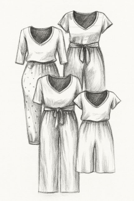 Stevie Women's Jumpsuit (Romper) PDF Sewing Pattern