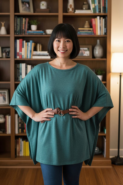 Mae Poncho Sweater Women's PDF Sewing Pattern