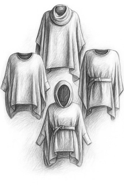 Mae Poncho Sweater Women's PDF Sewing Pattern