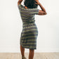 Back view of the Helen Dress in Misses size and knee-length skirt. 