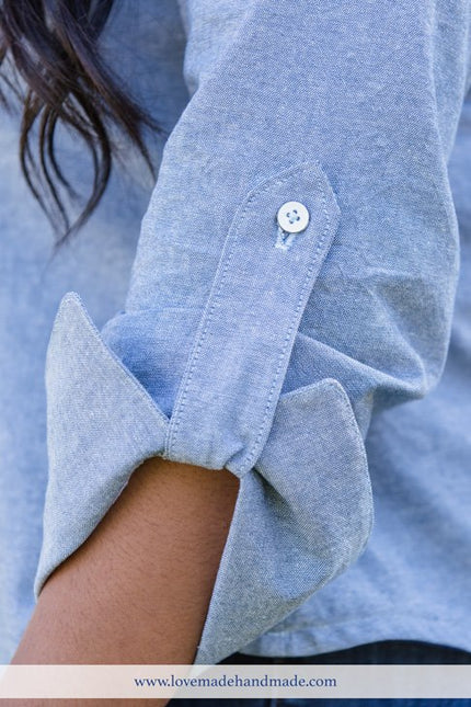 Julianne Button-up Shirt and Dress Women's PDF Sewing Pattern