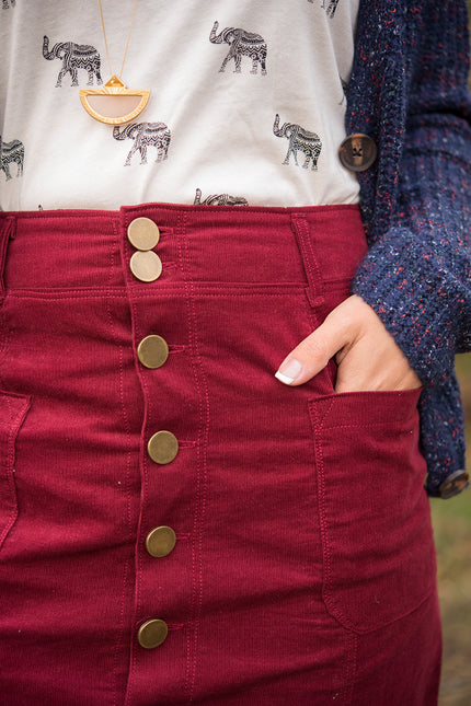 Closeup of Anna Skirt. DIBY Club. 